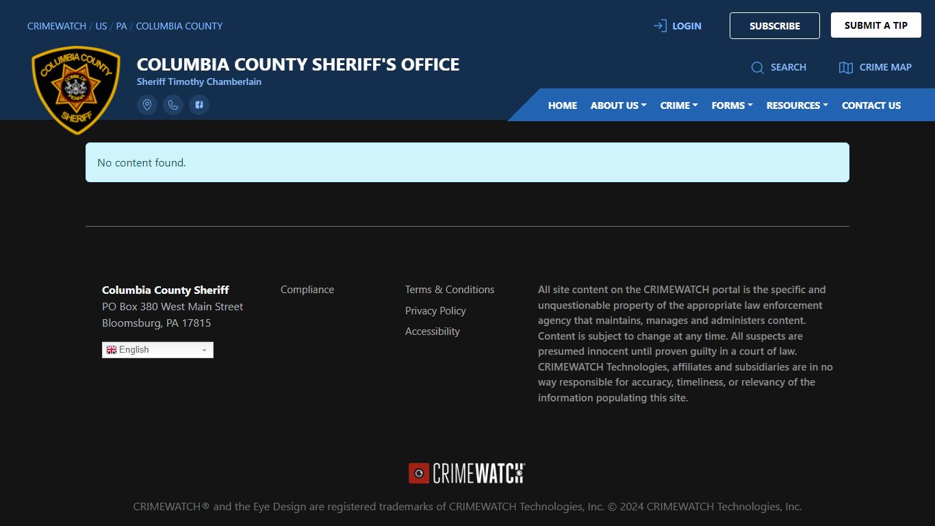 Columbia County Sheriff's Office Arrests - CRIMEWATCH